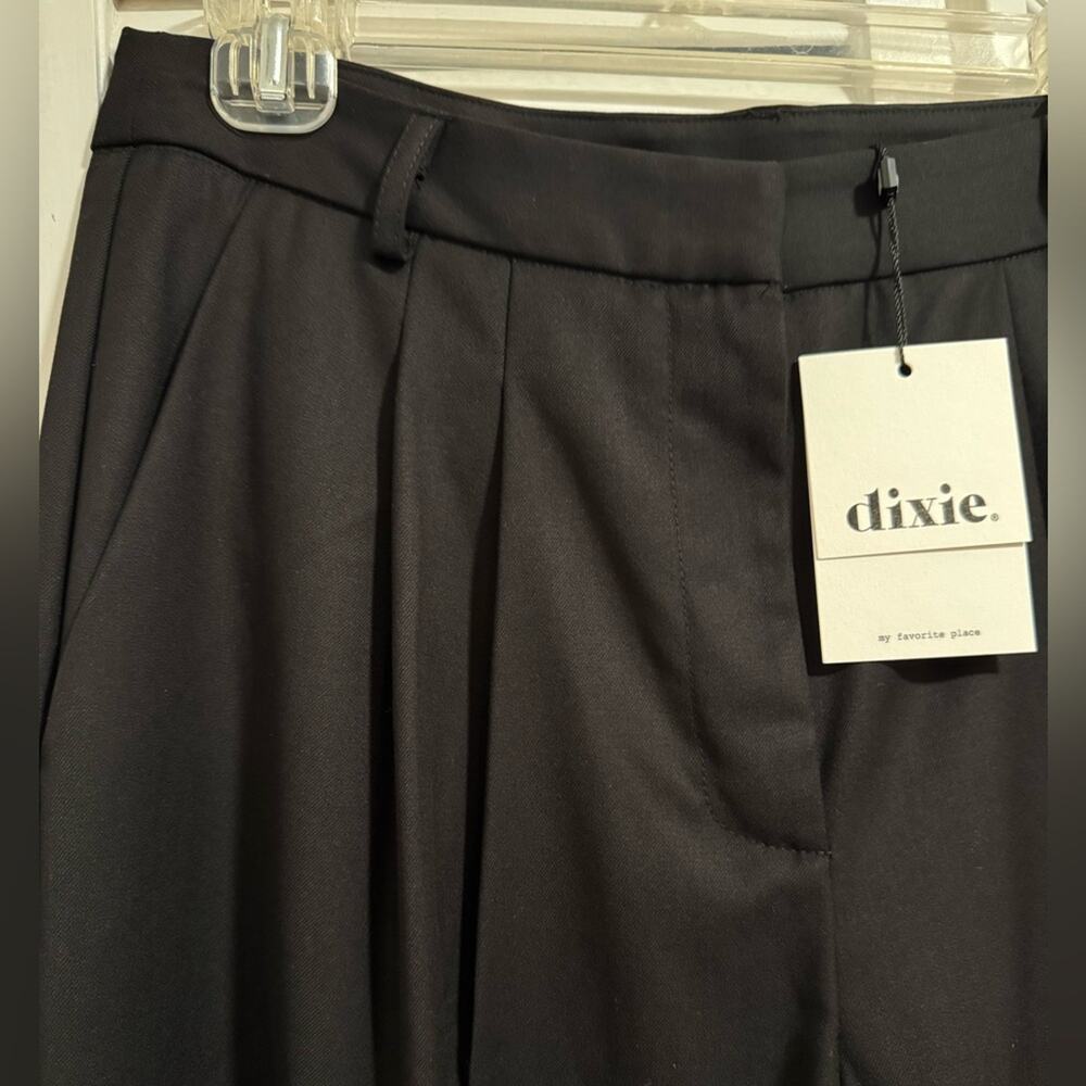 🆕 DIXIE High-rise Wide Leg Black Trousers - L - Picture 7 of 10